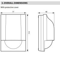 Legrand Compact PIR Motion Sensor for Light Source 220VAC