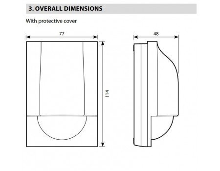 Legrand Compact PIR Motion Sensor for Light Source 220VAC