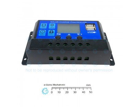 10A PWM Solar Charge Controller 12V/24V Auto Select