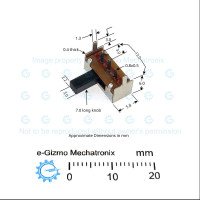 SK-12F14 SK12F14 1P2T Miniature Slide Switch SPST Non Shorting
