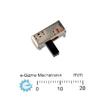 Comax SK-23D01-EG7 2P3T Slide Switch side knob