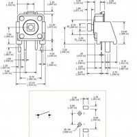 Tact Tactile Switch SPST 12x12mm with Removable Bracket TL-1100 Tact Tactile Switch SPST 12x12mm with Removable Bracket TL-1100