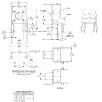 Tyco Tact Tactile Switch Right Angle SPST 6x6mm 1825027-8 FSMRAJ 6 x 6 Series Tyco Tact Tactile Switch Right Angle SPST 6x6mm 1825027-8 FSMRAJ 6 x 6 Series