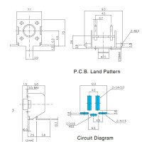 Tact Tactile Switch SPST 6x6mm Right Angle SMD 1102VS Series