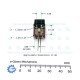 8121 SPDT Push Button Switch with LED Indicator PC Mount