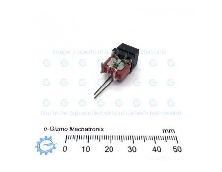 8121 SPDT Push Button Switch with LED Indicator PC Mount