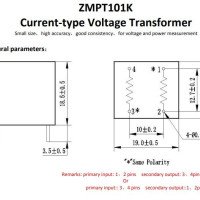 ZMPT101K 2mA/2mA Voltage Transformer 0-1000VAC Isolated UL approved