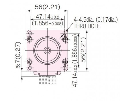 Japan Servo KH56KM2U036 unipolar stepping Motor 3.0A 2.3V 1.8 deg 56mm NEMA 23