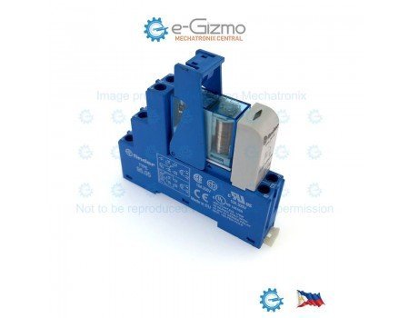 Finder 12V 10A DPDT with DIN Socket