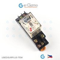 Omron MY2N 110VAC DPDT Industrial Relay with DIN Socket Omron MY2N 110VAC DPDT Industrial Relay with DIN Socket