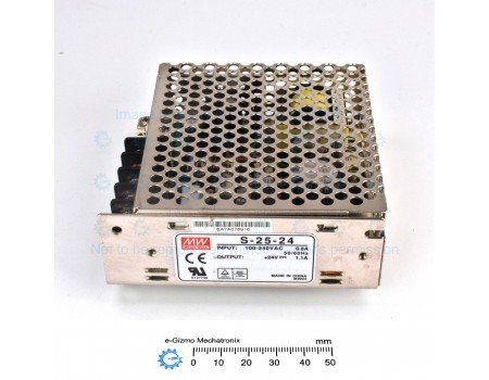 Mean Well 24V 1.1A Industrial Power Supply S-25-24 Meanwell [Surplus]